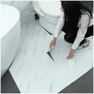 Self adhesive floor tile