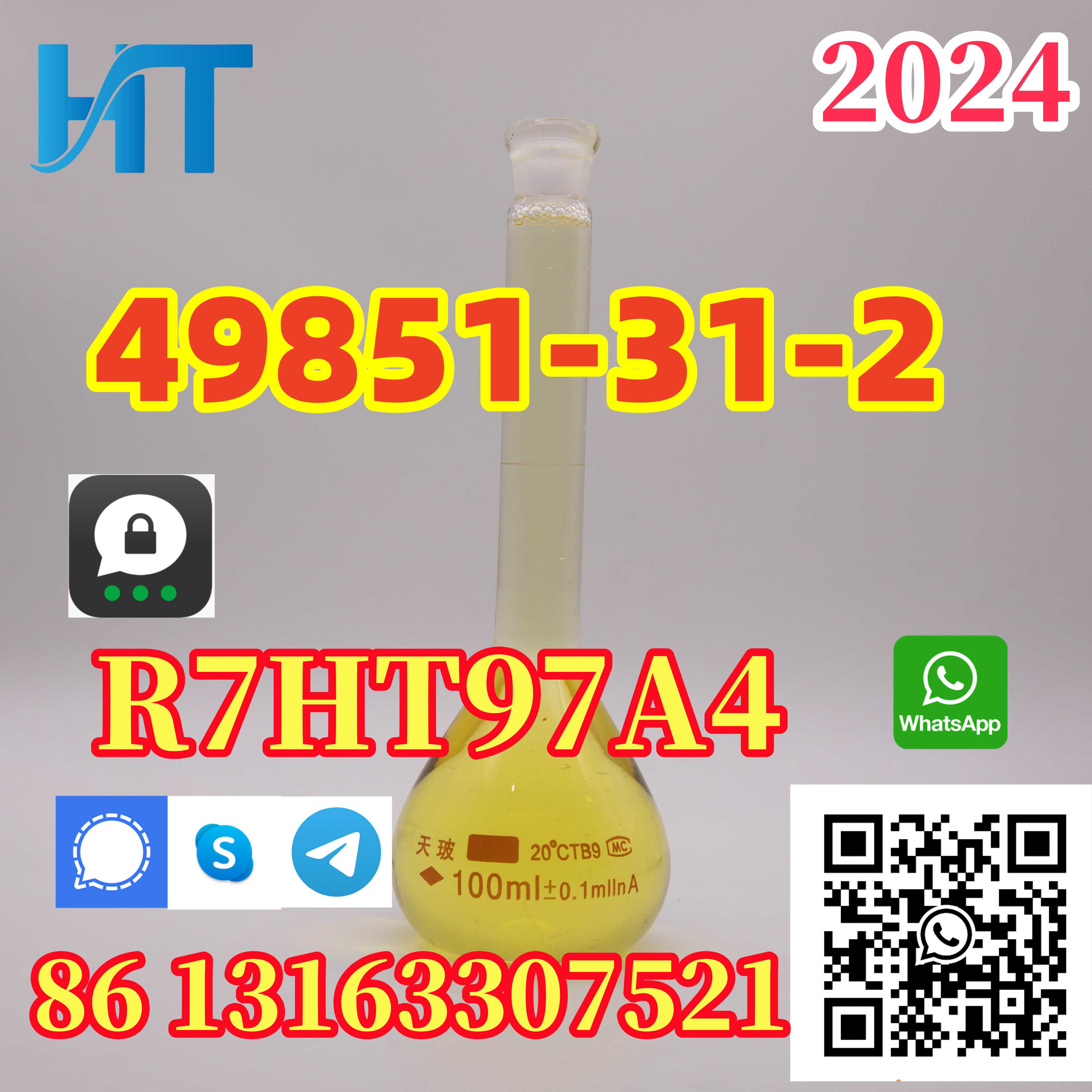 2024 High Purity 2-Bromo-1-Phenyl-1-Pentanone CAS 49851-31-2 in stock +8613163307521