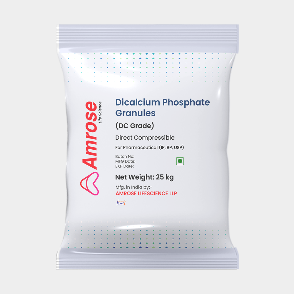 Dicalcium Phosphate Granules (DC grade) Direct Compressible, For Pharmaceutical, (IP,BP,USP)