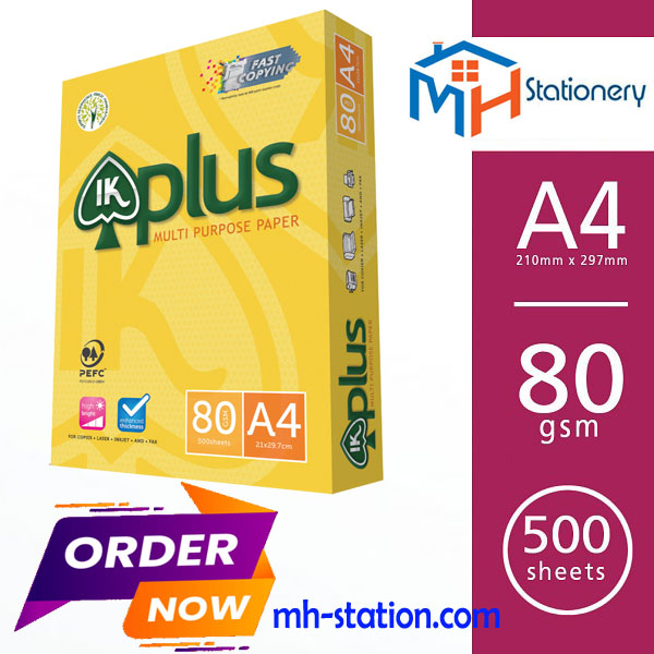 IK Plus copy paper A4 80,75,70 gsm wholesale