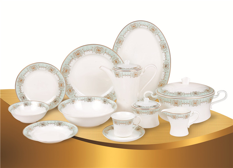 61pcs bone china dinner set tpye 2