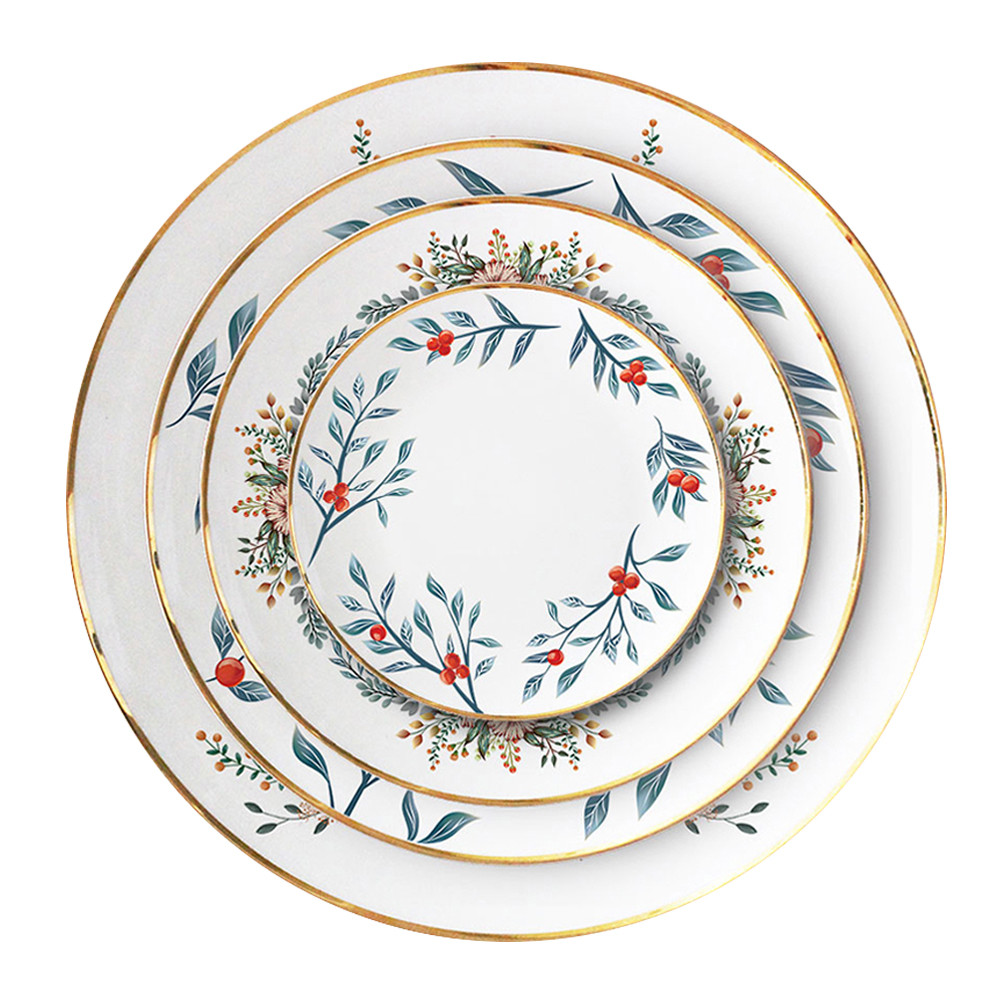 Porcelain Wedding Plate - Garland