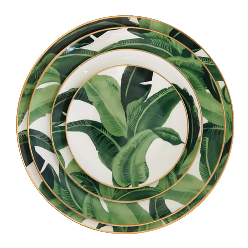 Porcelain Wedding Plate - Plantain