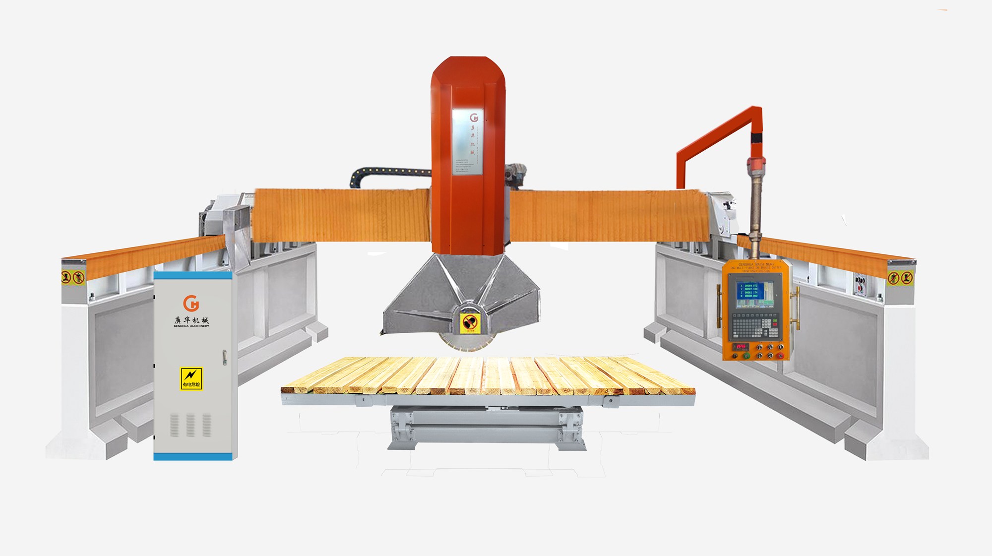 4-Axis Bridge Type Multi-function Infrared Fully Automatic Edge Cutting Machine