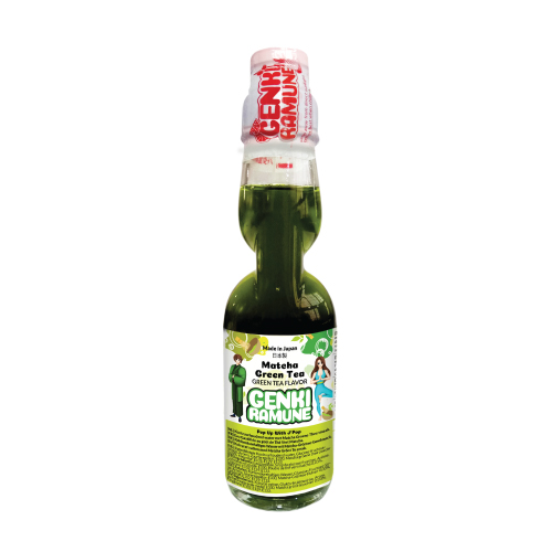 Matcha Green Tea Genki (HEALTHY ) Ramune Soda