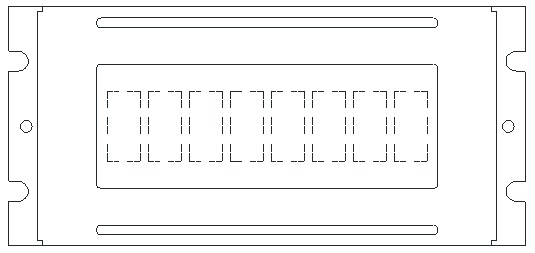 Monochrome LCM Character Type  PLC0801CW