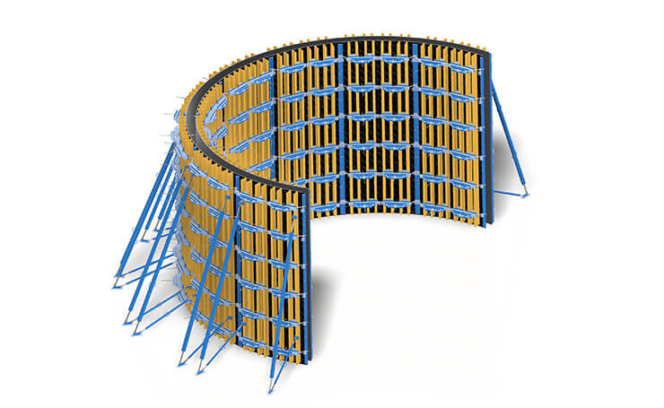 Woodset Wooden Beamed Circular Formwork System