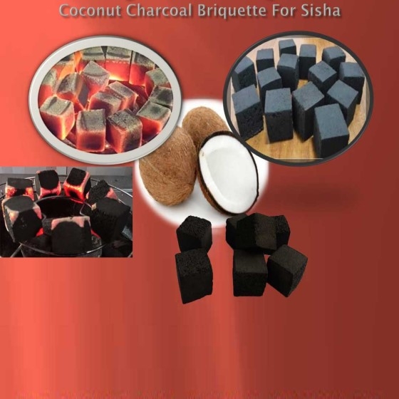 coconut charcoal briquette