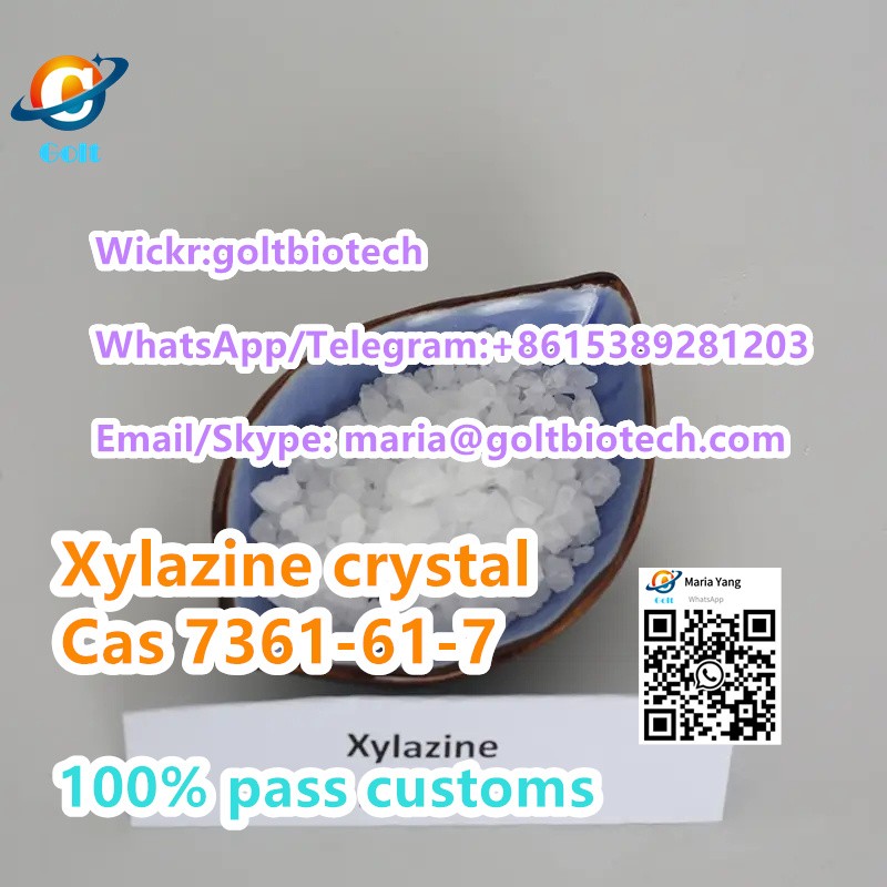 100% pass customs Xylazine Xilacina Xilazina Xylazine powder crystal Cas 7361-61-7 for Muscle Relax 